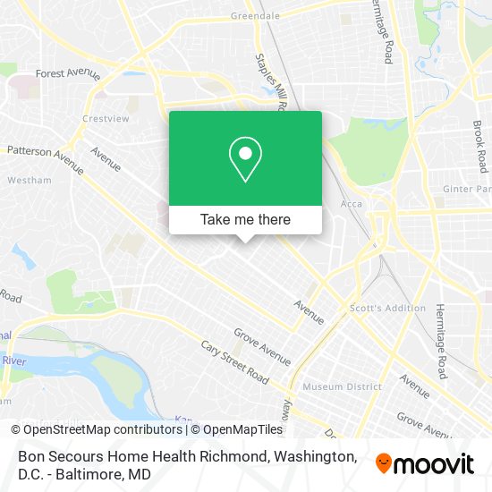 Bon Secours Home Health Richmond map