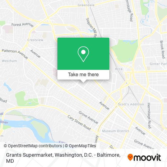 Grants Supermarket map