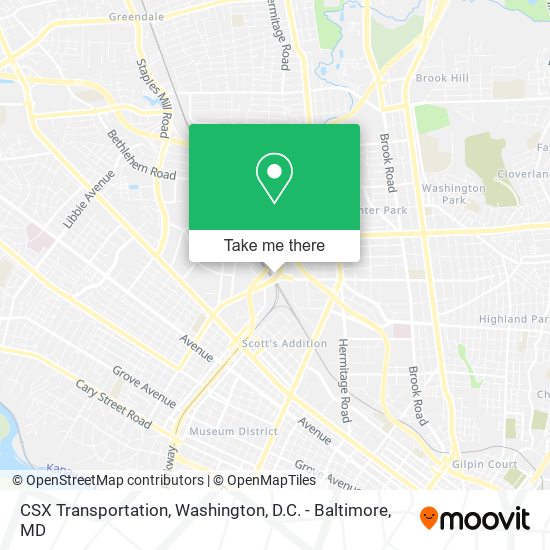 Mapa de CSX Transportation