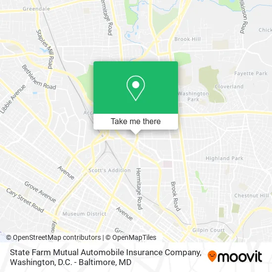 State Farm Mutual Automobile Insurance Company map