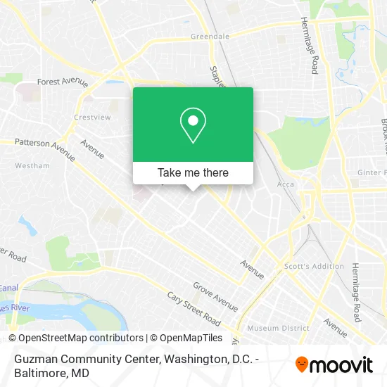 Guzman Community Center map