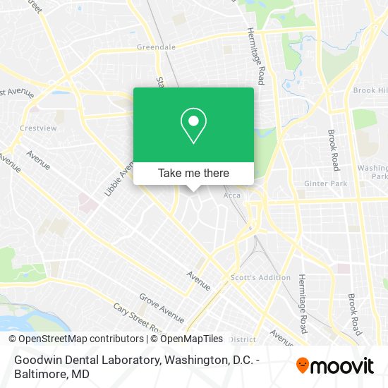 Mapa de Goodwin Dental Laboratory