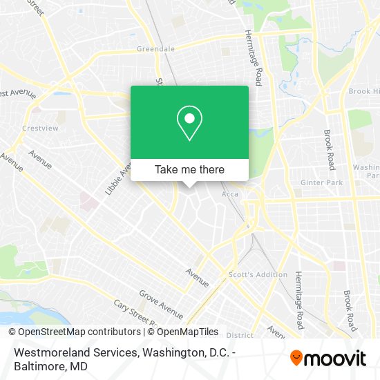 Westmoreland Services map