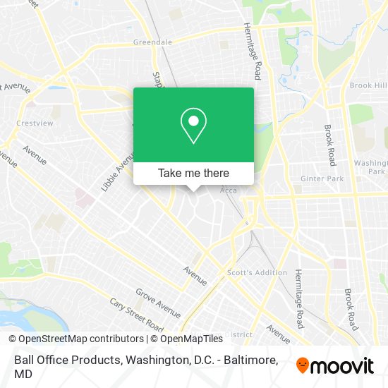 Ball Office Products map