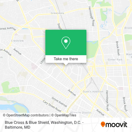 Blue Cross & Blue Shield map