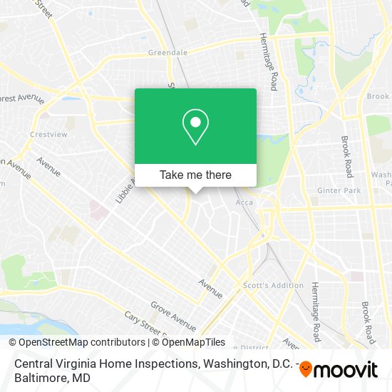 Central Virginia Home Inspections map