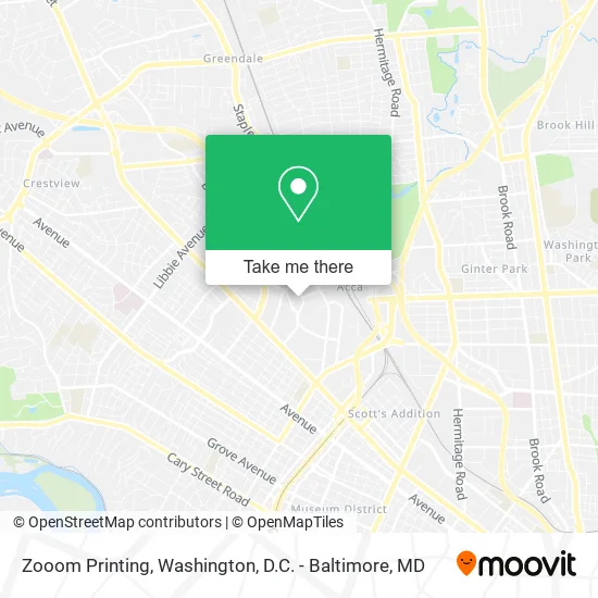 Zooom Printing map