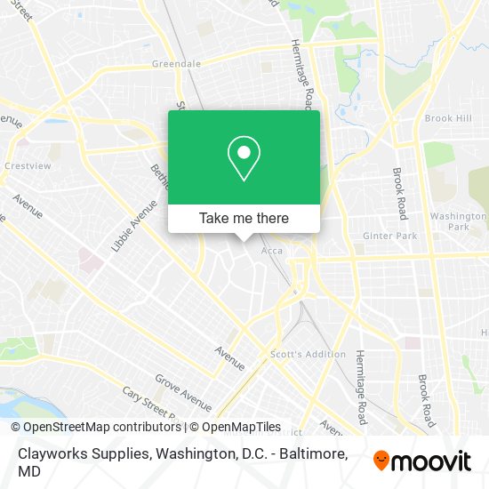 Clayworks Supplies map