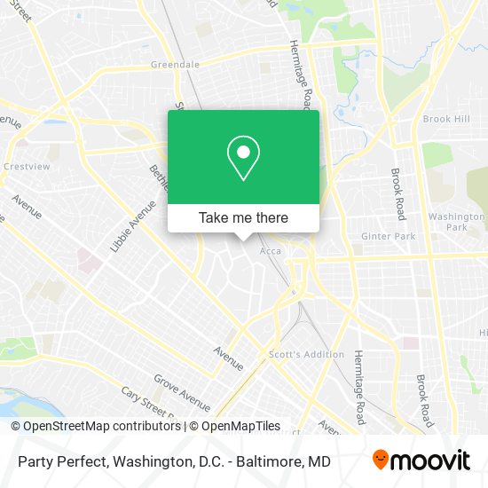 Party Perfect map