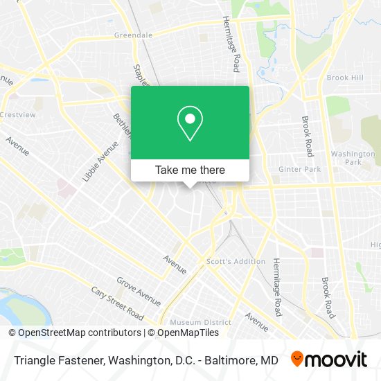 Mapa de Triangle Fastener