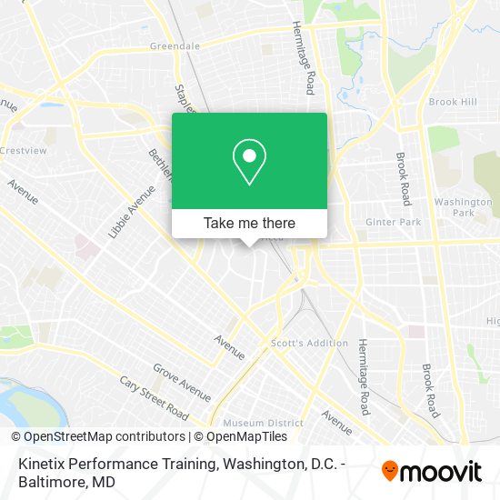 Kinetix Performance Training map