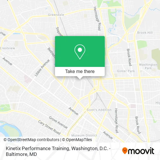 Kinetix Performance Training map
