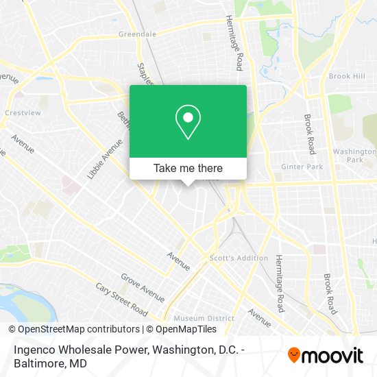 Ingenco Wholesale Power map