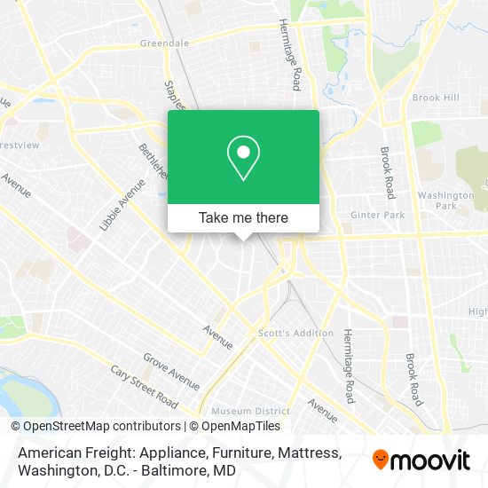 American Freight: Appliance, Furniture, Mattress map