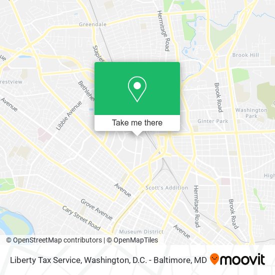 Liberty Tax Service map