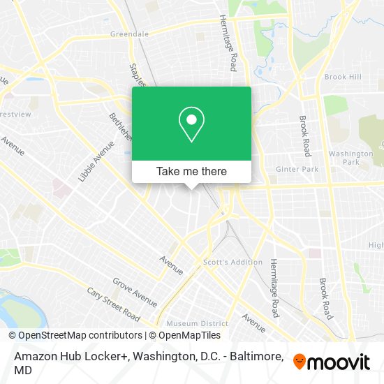 Amazon Hub Locker+ map
