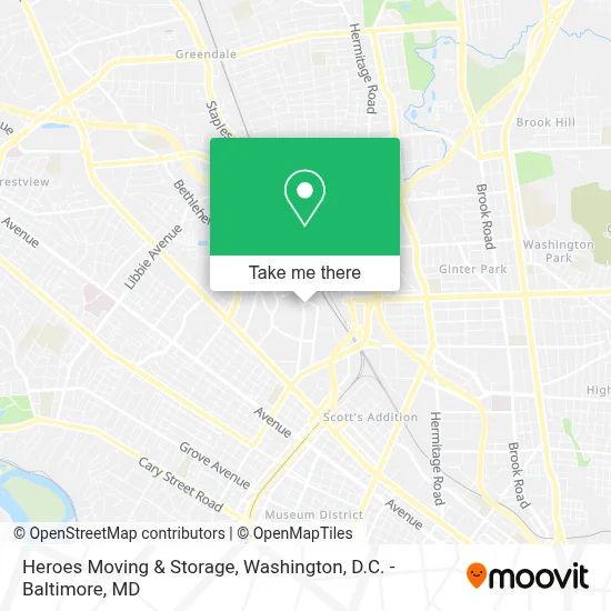Heroes Moving & Storage map