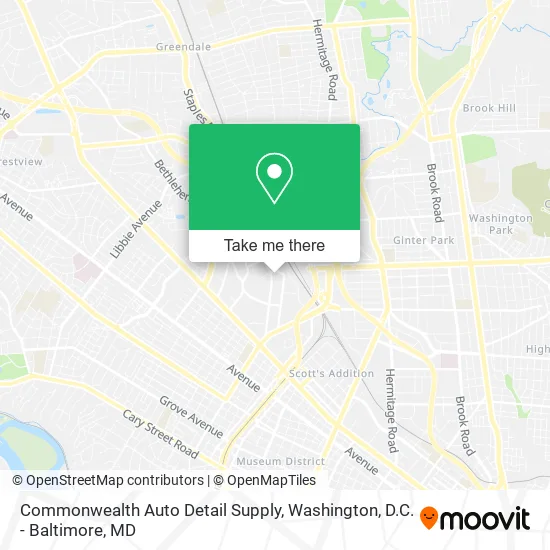 Commonwealth Auto Detail Supply map