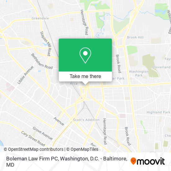 Mapa de Boleman Law Firm PC