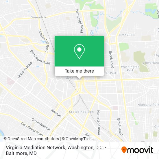 Mapa de Virginia Mediation Network