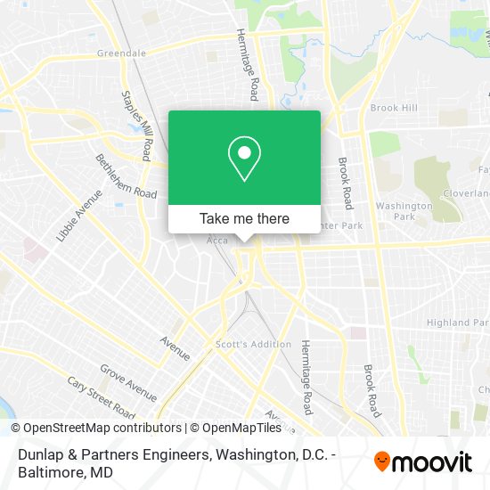 Mapa de Dunlap & Partners Engineers