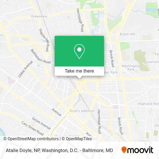 Atalie Doyle, NP map