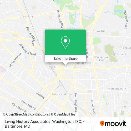 Mapa de Living History Associates
