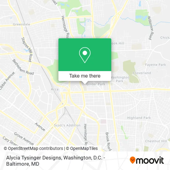 Alycia Tysinger Designs map