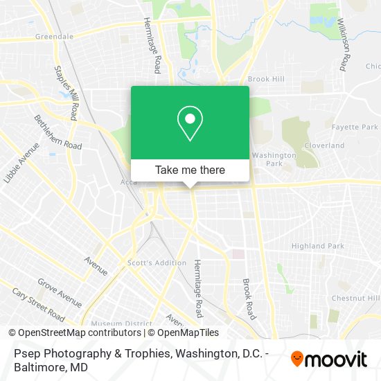 Psep Photography & Trophies map