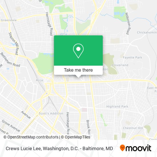 Crews Lucie Lee map