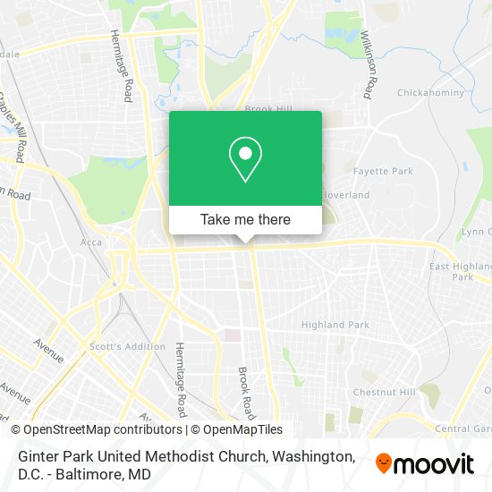 Ginter Park United Methodist Church map