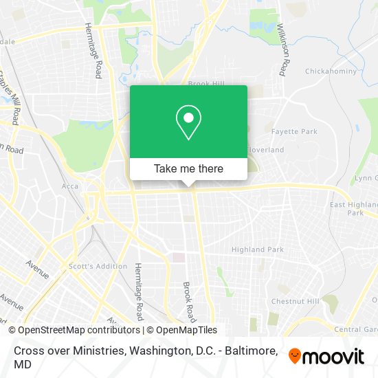 Mapa de Cross over Ministries