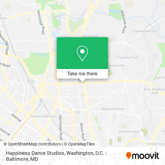 Happiness Dance Studios map