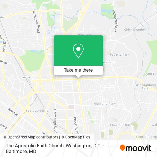 Mapa de The Apostolic Faith Church