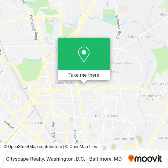 Cityscape Realty map