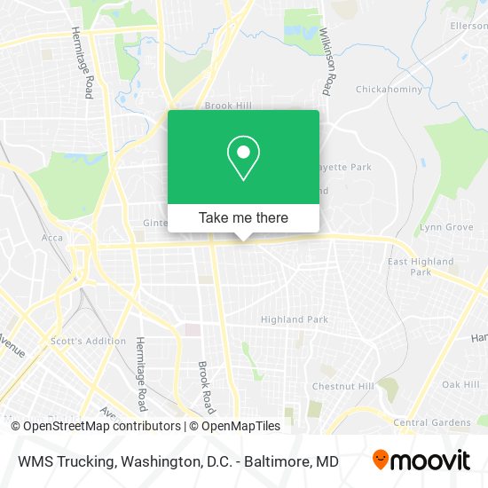 WMS Trucking map