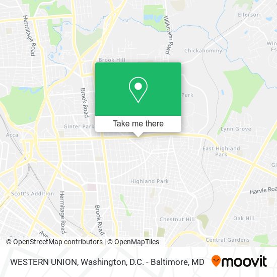 Mapa de WESTERN UNION