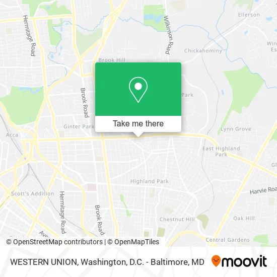WESTERN UNION map