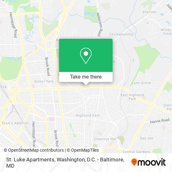 St. Luke Apartments map