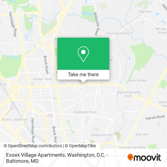 Essex Village Apartments map