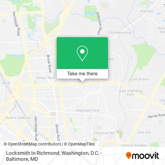 Mapa de Locksmith In Richmond