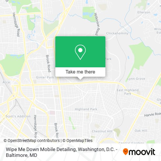 Wipe Me Down Mobile Detailing map