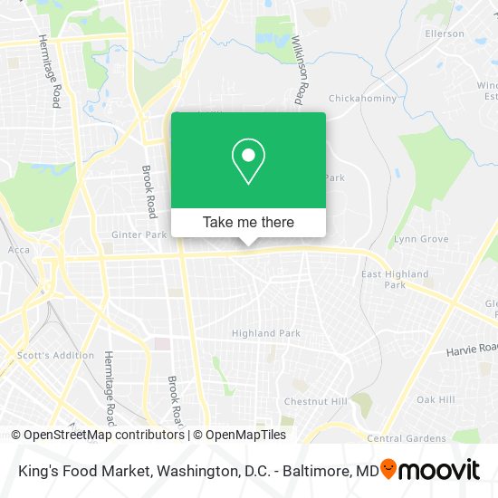 King's Food Market map