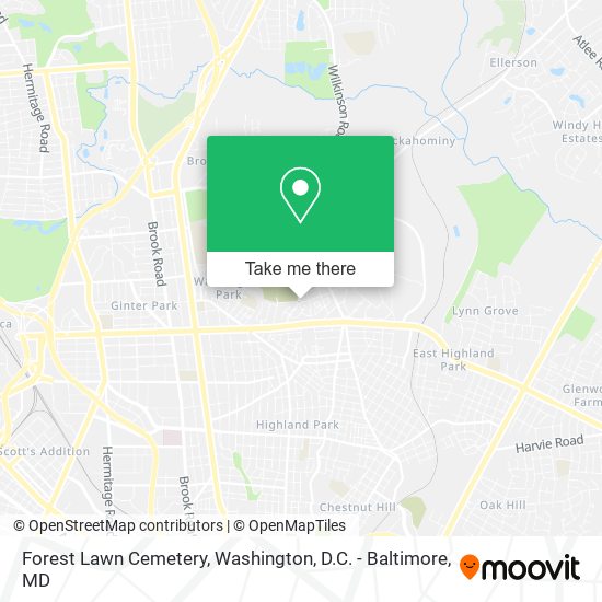 Mapa de Forest Lawn Cemetery