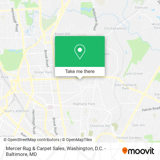 Mercer Rug & Carpet Sales map