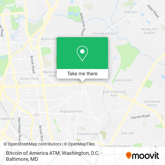 Bitcoin of America ATM map