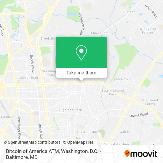 Bitcoin of America ATM map