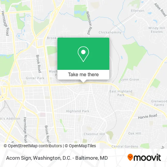 Acorn Sign map