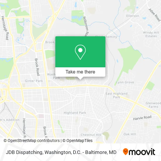 JDB Dispatching map