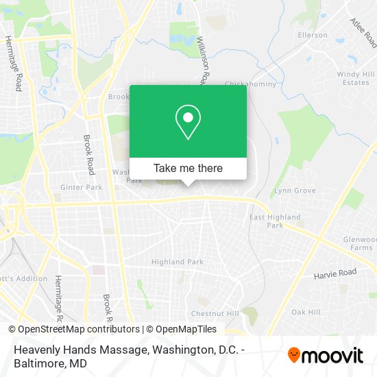 Heavenly Hands Massage map